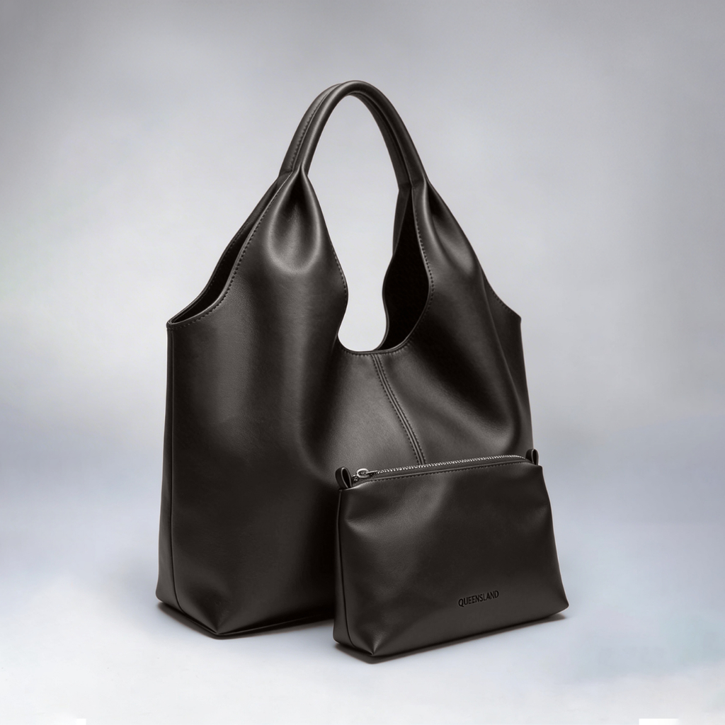 Queensland Leather Tote Bag Tas Bahu Wanita L03000091Q Cokelat