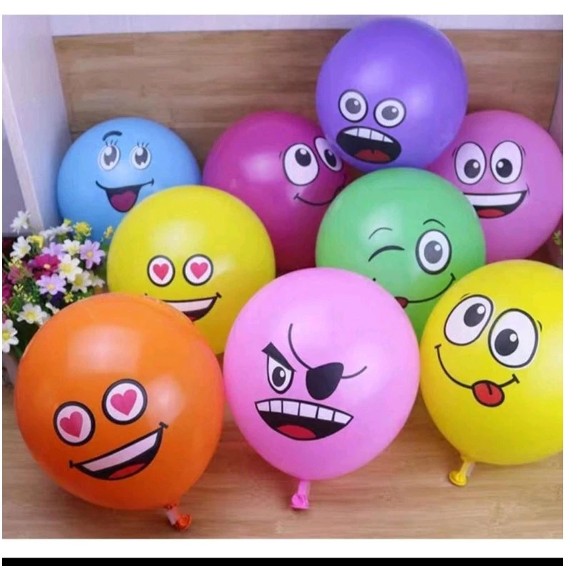 100 pcs BALON EMOJI / BALON KARAKTER