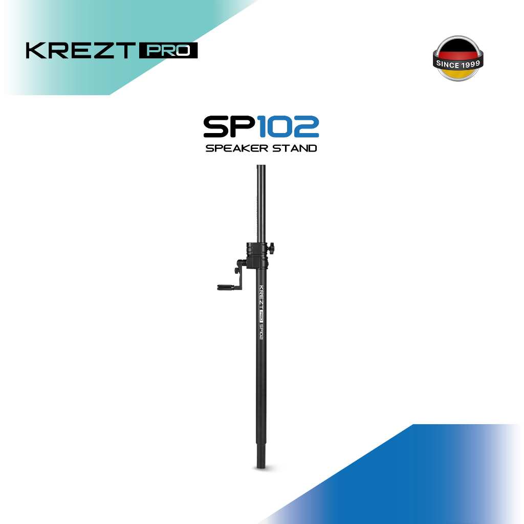 KREZT SP102 Stand Speaker Crank Adjustable Subwoofer to Top Speaker