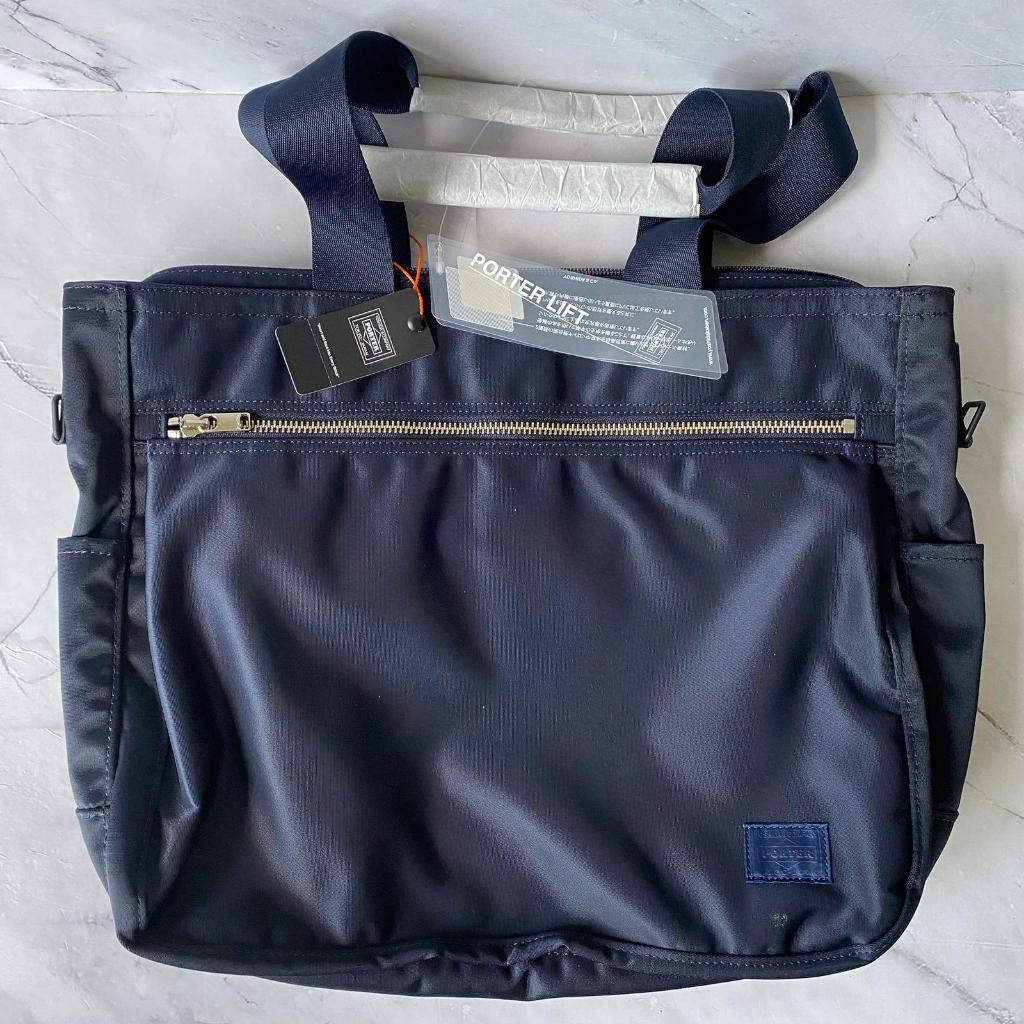 Ready Indo/ Sale PORTER Lift Tote Bag S Navy Original Yoshida Japan Tas Pria Wanita Premium Nylon