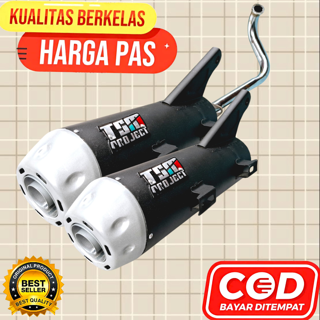Knalpot Vario 125 Led Scoopy PGM FI Mio Smile Soul GT125 Beat Karbu Beat Deluxe Soul Gt 125 Adem Bas