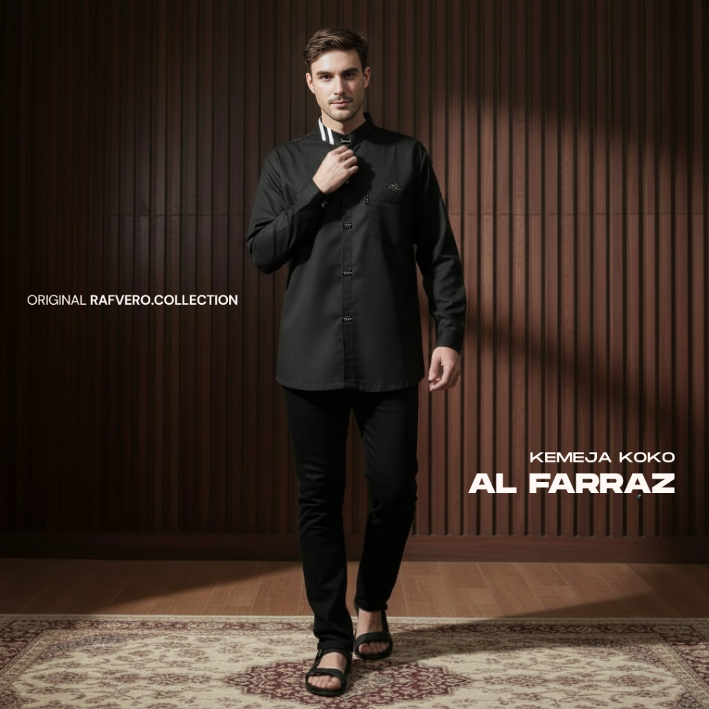 RAFVERO COLLECTION - Koko Pria Al Farraz - Baju Muslim Koko - Original RAFVERO
