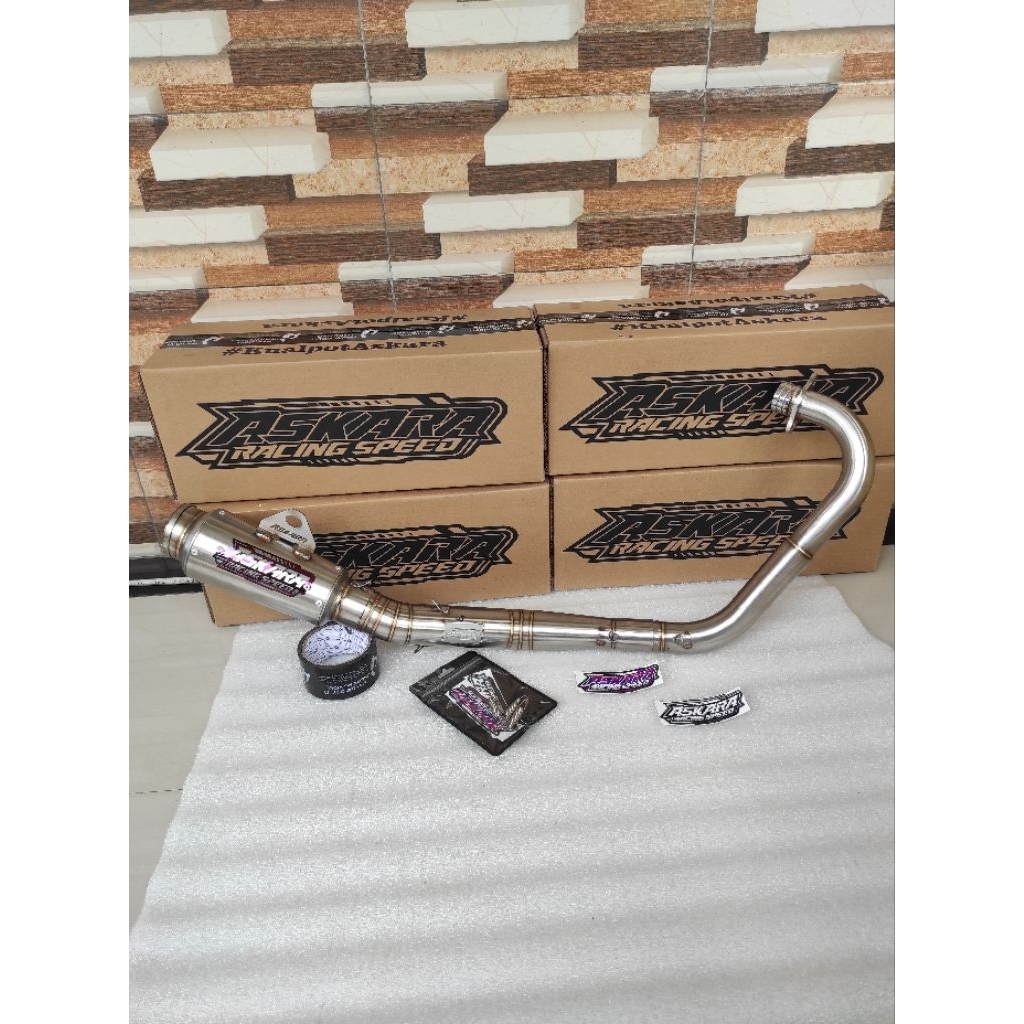 Knalpot CRF 150| KLX 150 BF D-TRACKER WR 155 tKolong Bawah type DB-Pro original Askara Racing Speed