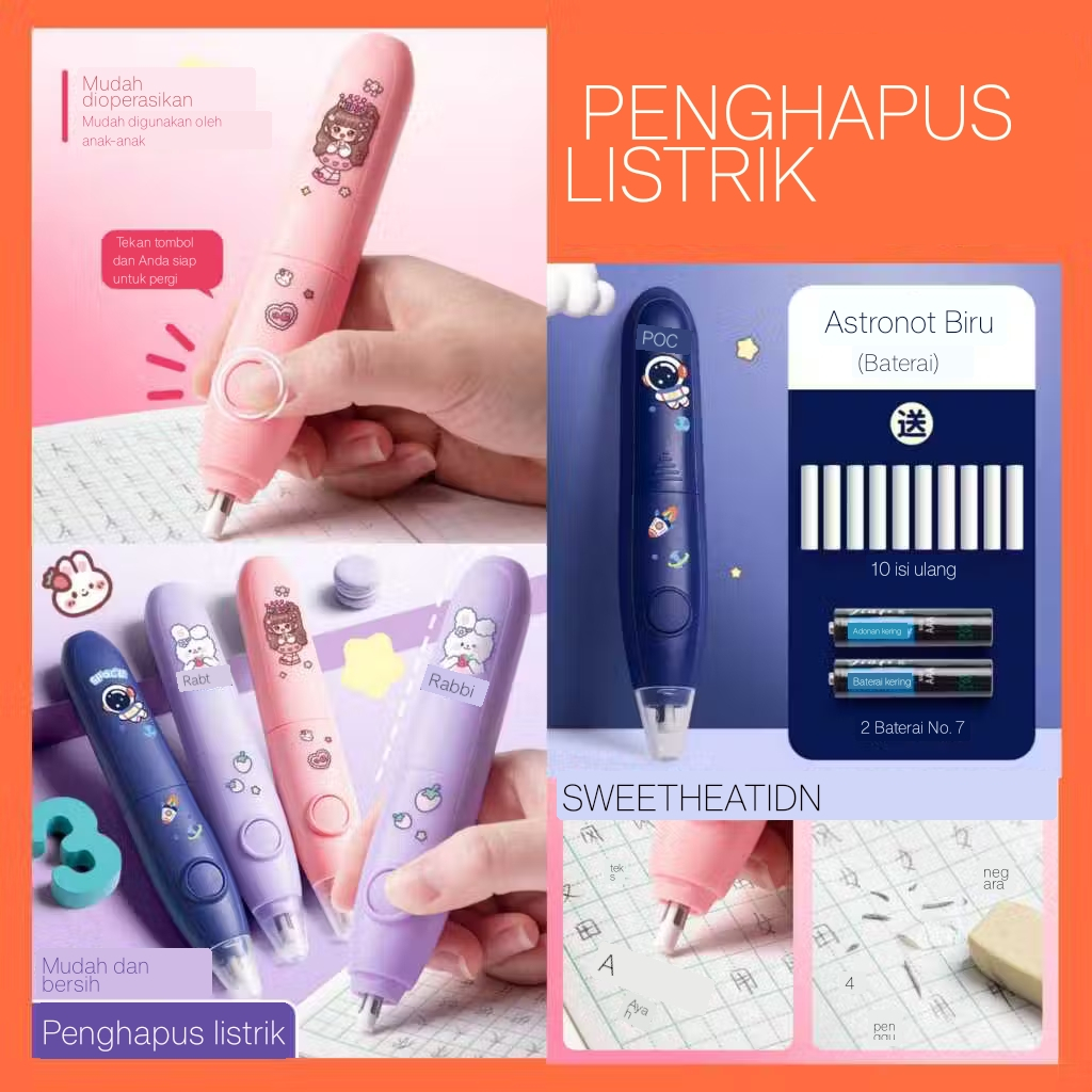 Penghapus pensil otomatis / penghapus elektrik