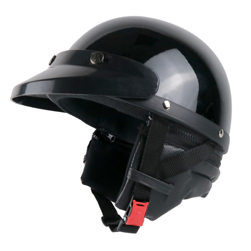 Helm Chip Vintage Cetok Retro Bogo Setengah Kepala Pet Pendek