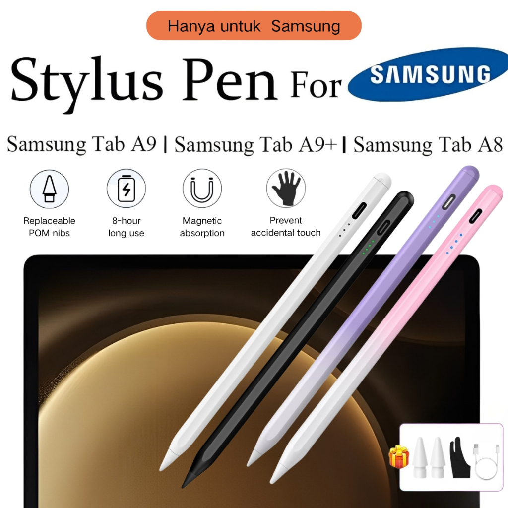 Pena Stylus Samsung Tab A9 dan Pena Stylus Samsung Tab A8 Android untuk Samsung Stylus Pen Tab Pad A
