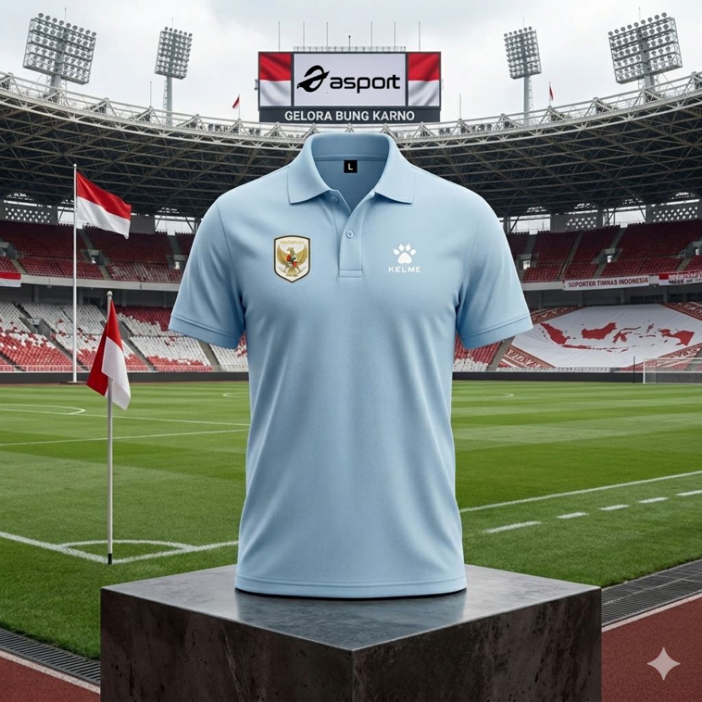 Kaos Polo / Poloshirt Timnas Indonesia / Jersey Pelatih Coach Official