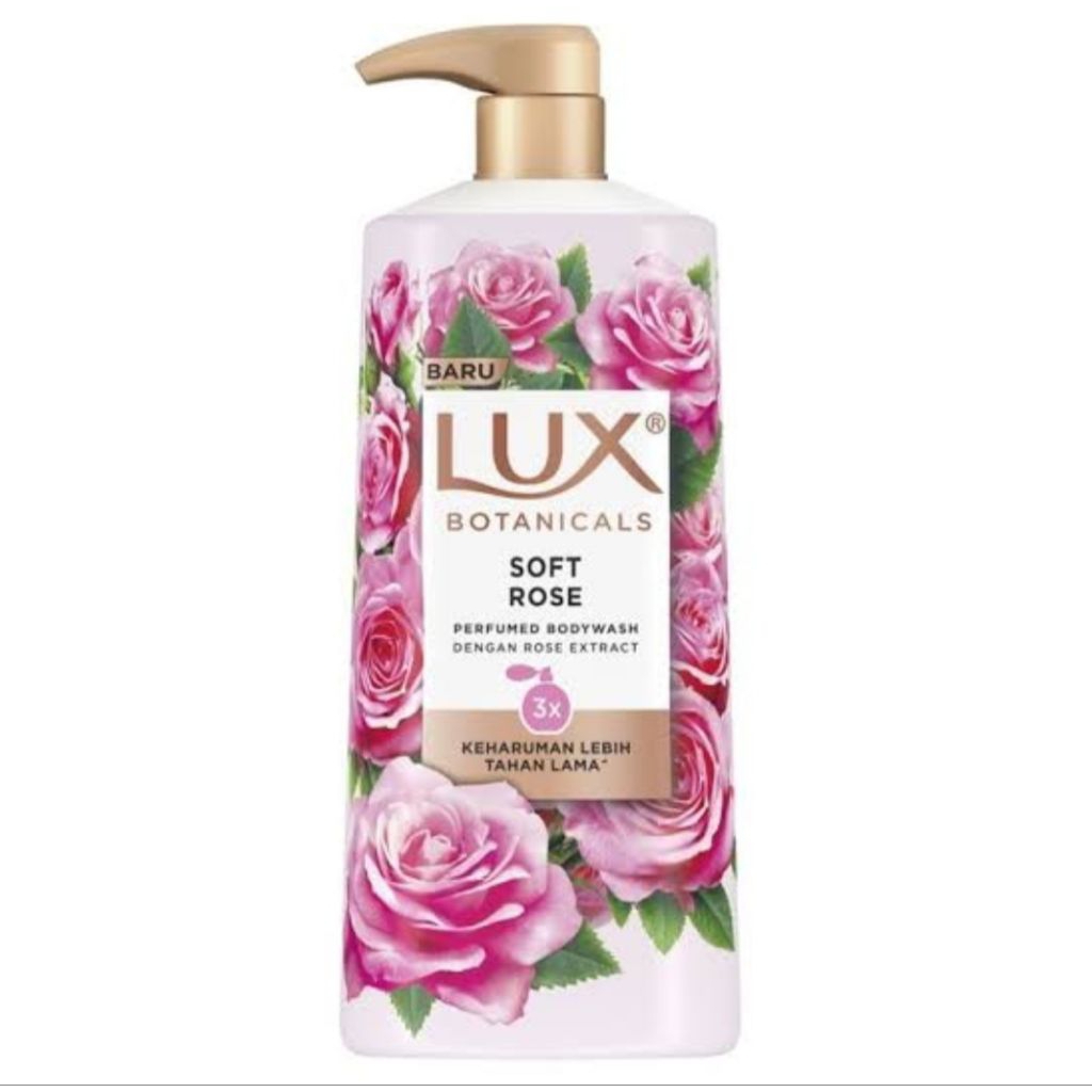 Lux Botanicals Body Wash Sabun Mandi Cair Soft Rose Pump 500g