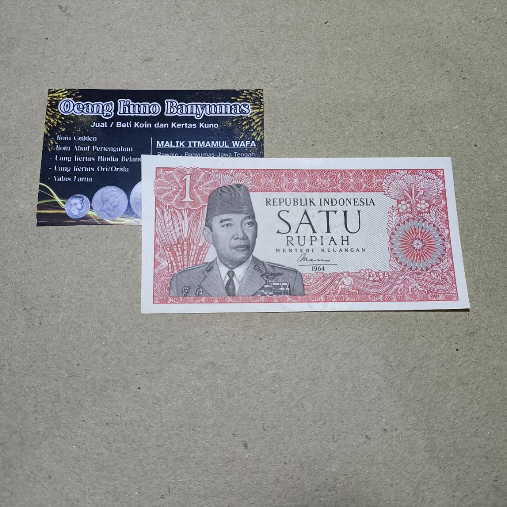 1 Rupiah Soekarno Tahun 1960 Original