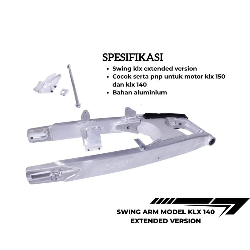 swing arm SCARLET KLX 140 EXTENDED VERSION