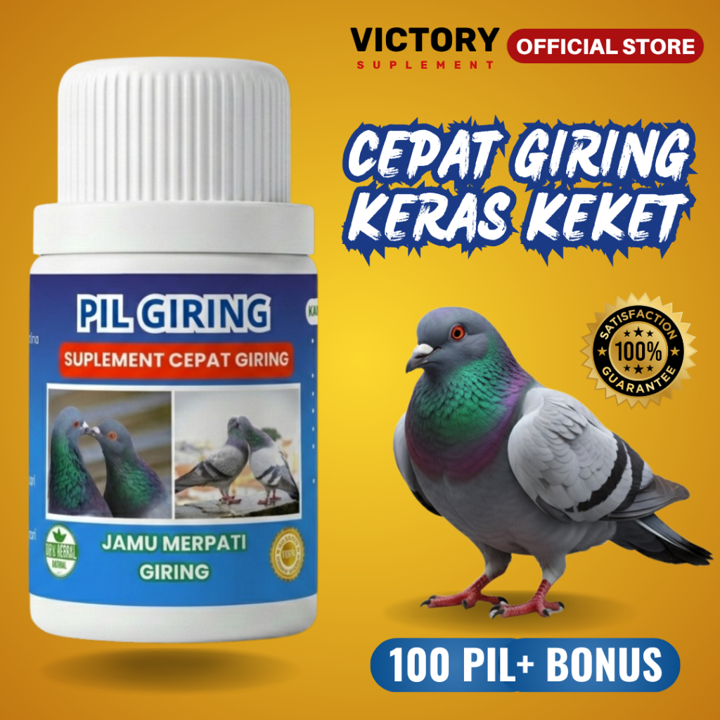 Jamu Merpati Giring Keket Keras Obat Macet Giring Penambah Birahi Burung Dara Nempel Betina 100 Pil 