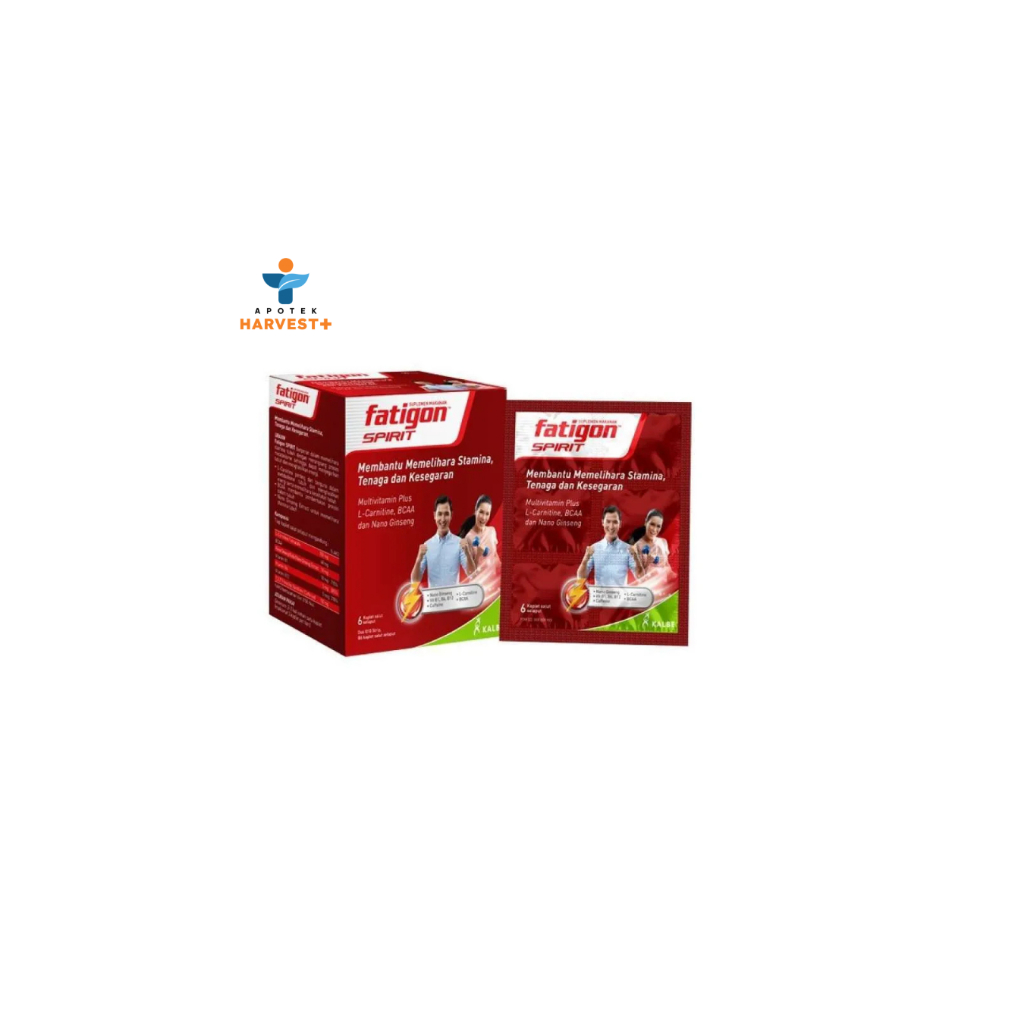 Fatigon Spirit Multivitamin Plus Suplemen Stamina Tenaga Kesegaran 6 Paket Kalbe