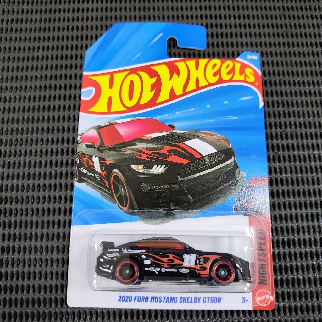 HOT WHEELS 2020 FORD MUSTANG SHELBY GT500 HITAM TAMPO NO 11 NIGHTSPEED