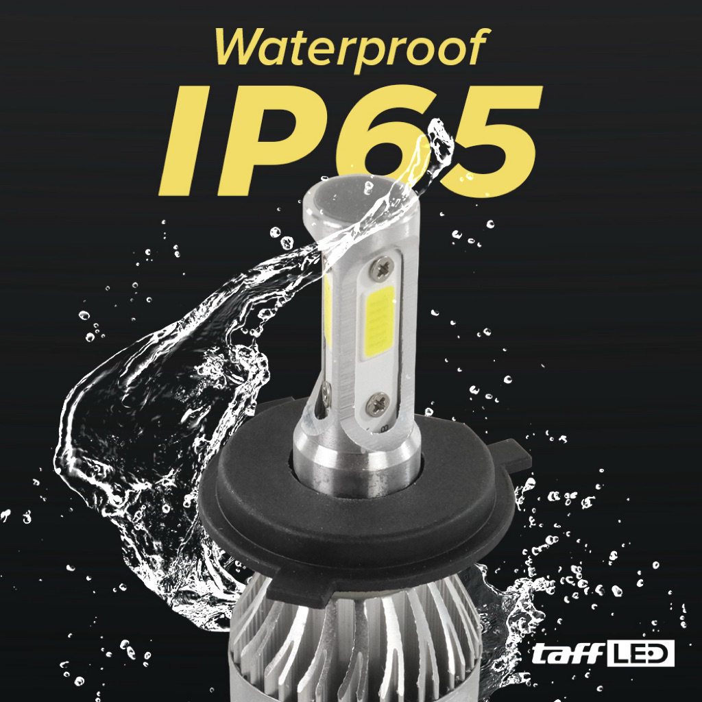 Lampu Mobil H4 LED 3 sisi isi 2pcs