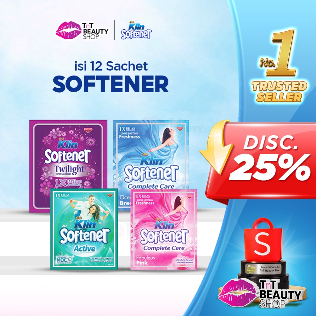 SoKlin Softener 1x Bilas Sachet So Klin Softener Renceng isi 12 Sachet | TnT Beauty Shop