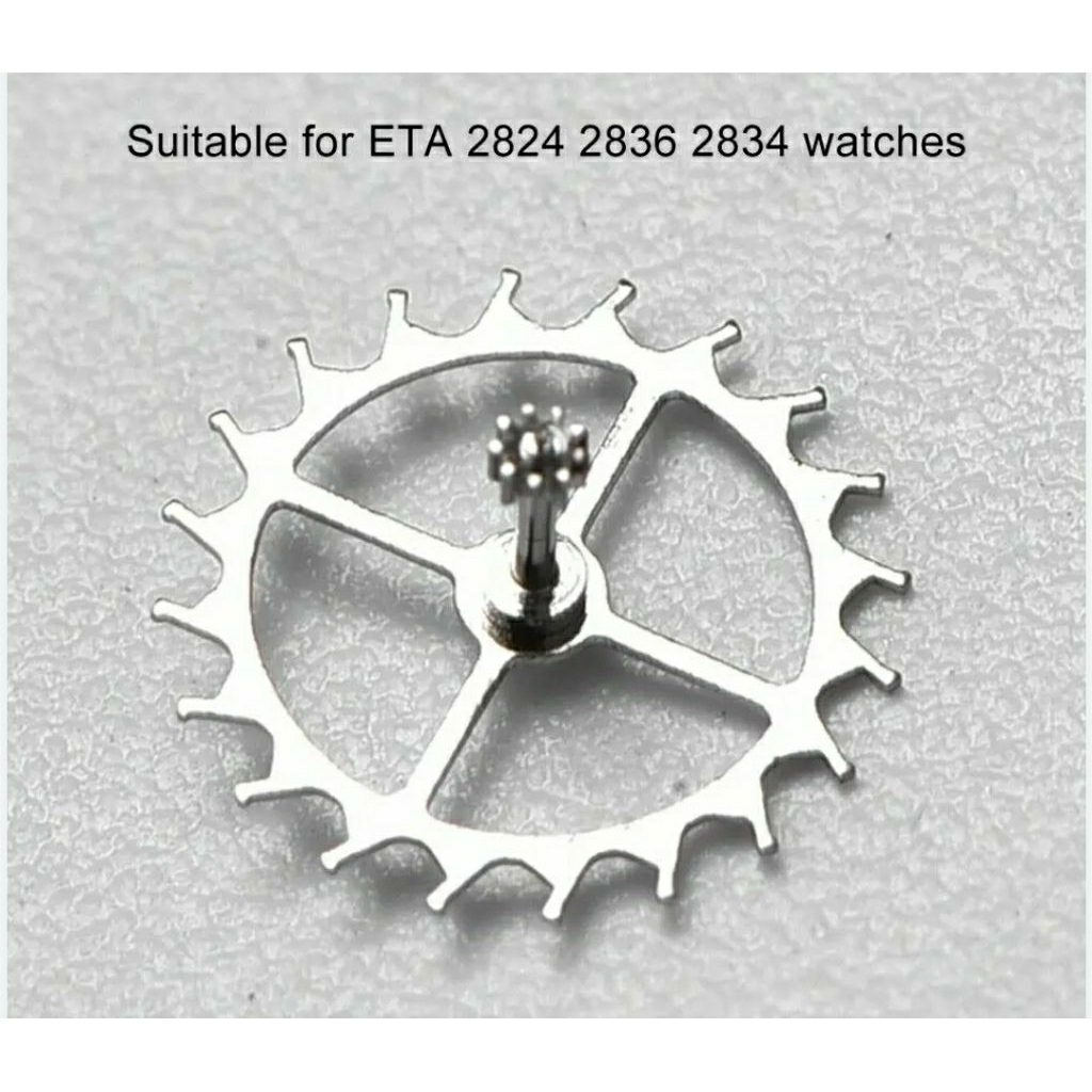 escape atau roda skedrat mesin jam otomatis eta 2836,2824