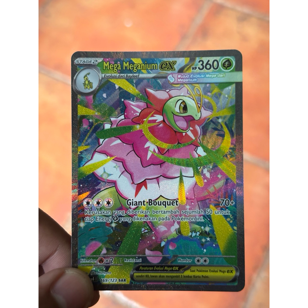 Mega Meganium EX SAR Ledakan Peniada