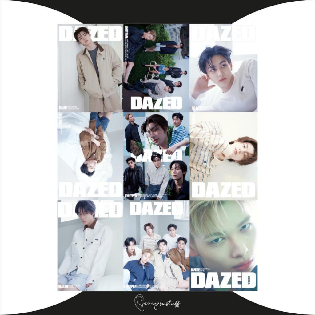 DAZED KOREA MAGAZINE MAY 2026  ENHYPEN / JUNGWON / JAY / JAKE / SUNGHOON / SUNOO / NIKI / KRYSTAL / 