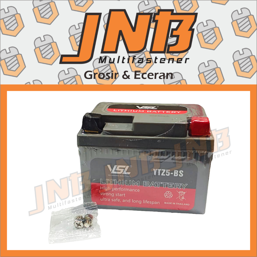 VSL Aki Motor YTZ5-BS Lithium Ion Long Life Made In Thailand Beat Karbu Vario 110 Karbu Lama / Vario