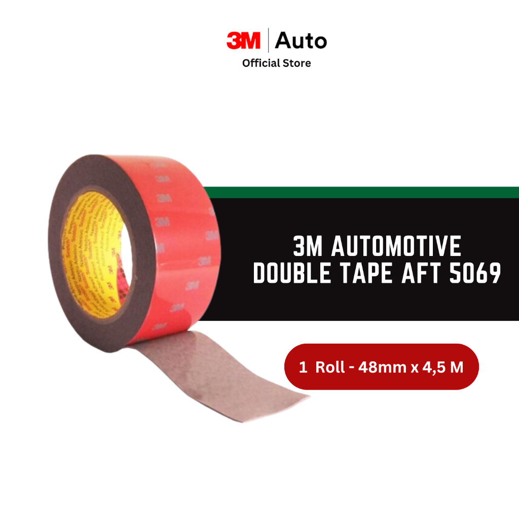 3M AFT Acrylic Foam Tape 5069 - 1.1 mm - 48 mm x 4.5 m - Double Tape Mobil