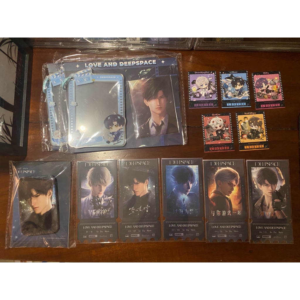 Official Love and Deepspace x Wanda Badge Tiket Stiker Zayne Sylus Caleb Xavier Rafayel Love and Dee