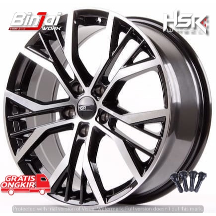 VELG MOBIL HSR WHEEL BOVEN 753 R18X75 H5X100 ET45. GRATIS ONGKIR
