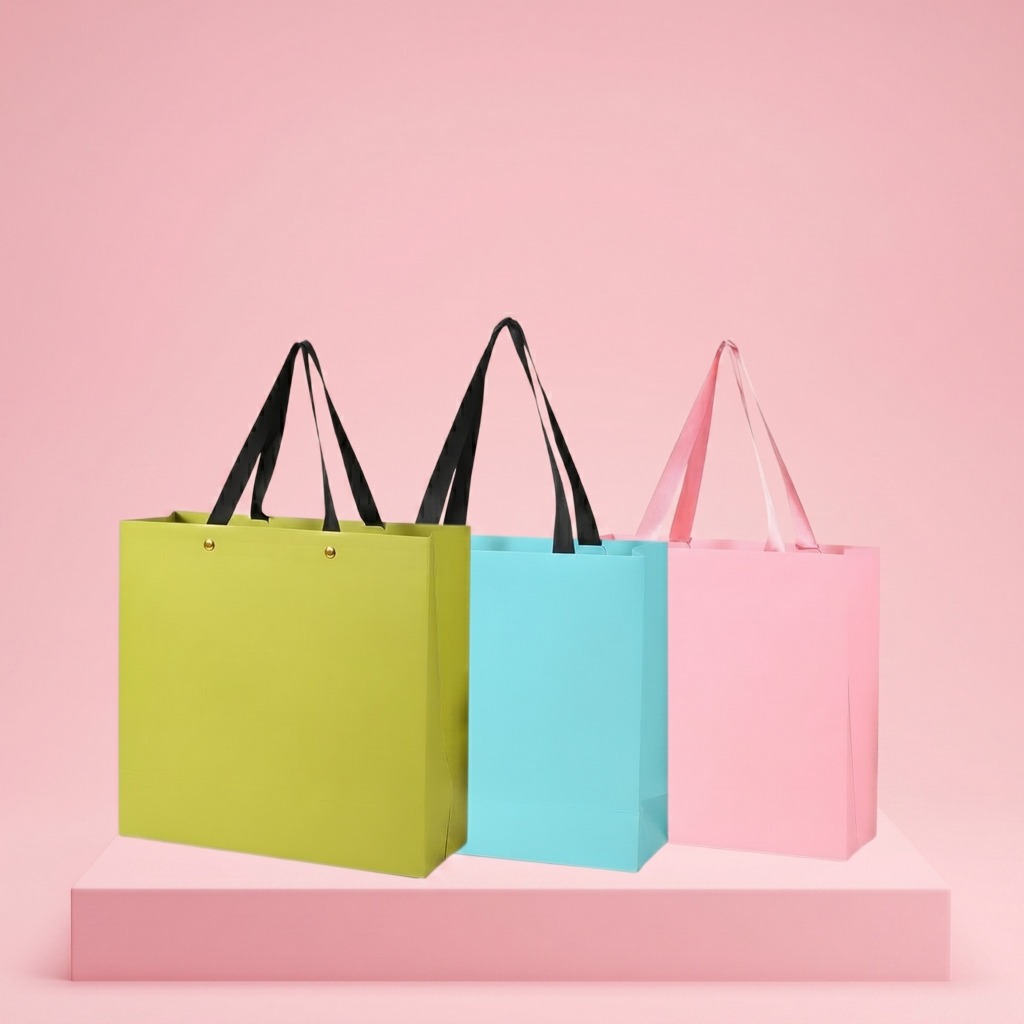 BagusBag Paper Bag Premium Polos Aneka Warna Tebal | Tas Kertas Kado Gift Bag Souvenir Hampers S M