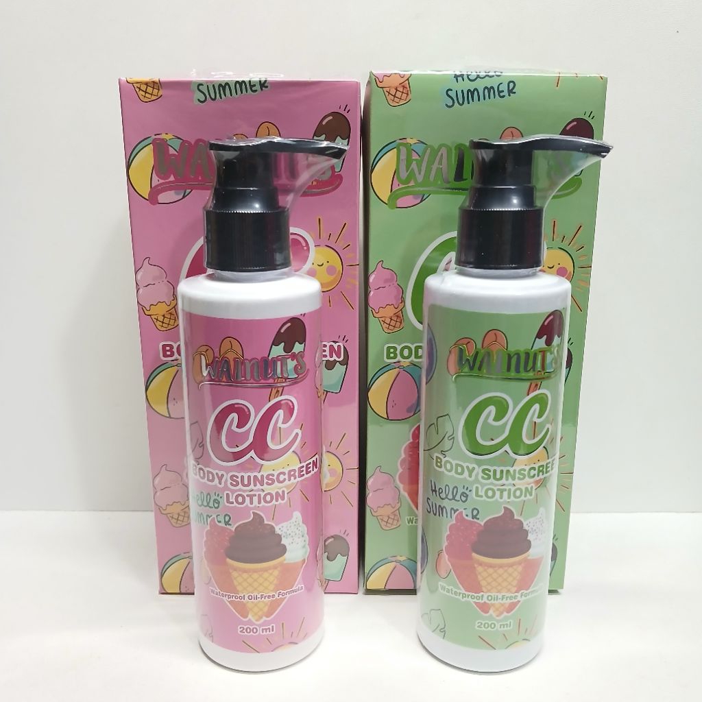 1 pcs walnut's cc body sunscreen lotion 200ml