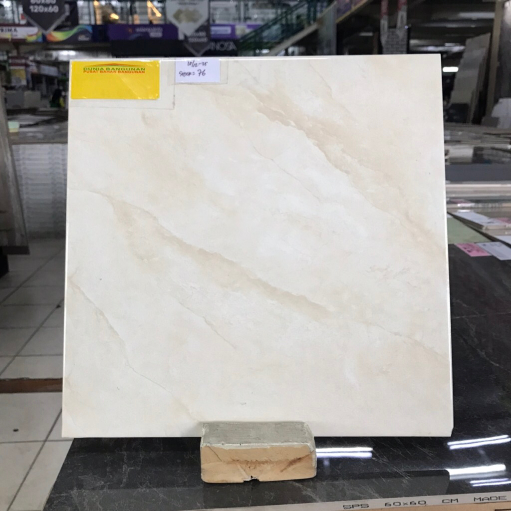 Keramik Lantai Dinding Platinum 30x30 Bogota Cream Keramik Marble Cream Glossy Licin
