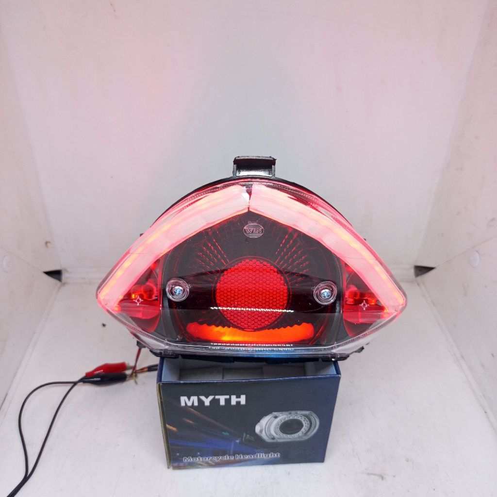 CUSTOM LAMPU STOP JUPITER 135 LAMA MX OLD PLUS ALIS RUNING
