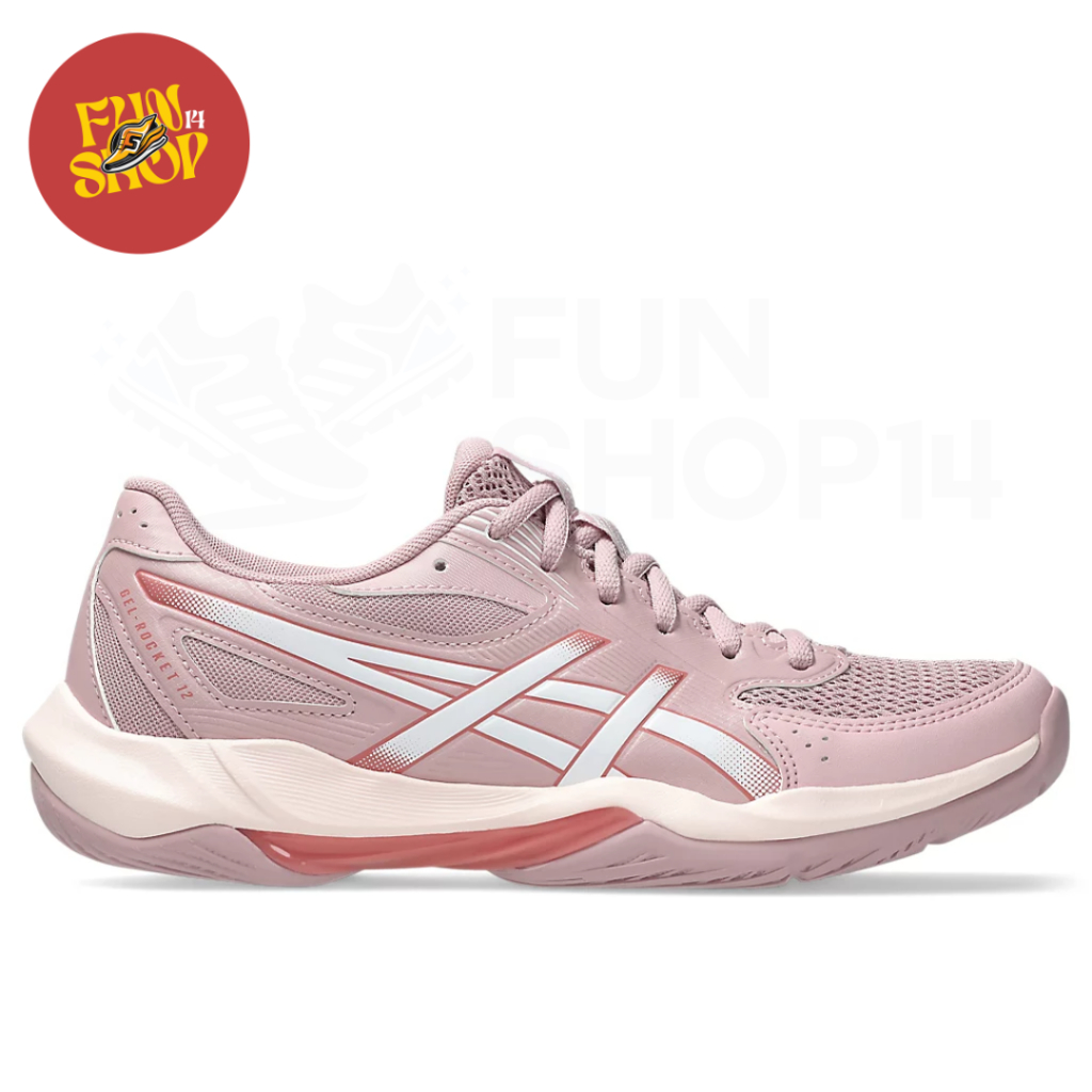Sepatu Badminton Asics GEL-ROCKET 12 Women's Indoor Shoes Morganite/White - 1072A119.700