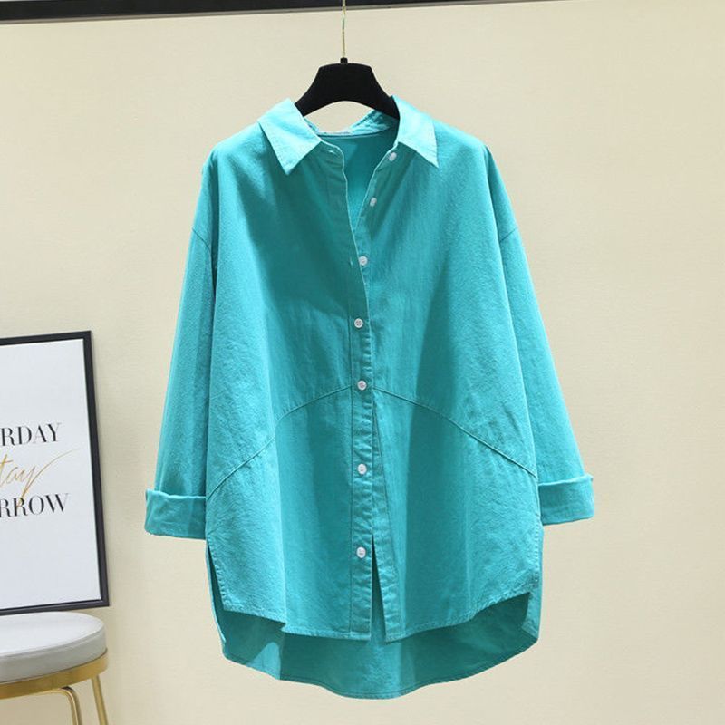 Kemeja Putih Wanita Lengan Panjang Baju Kemeja Kerja Kantor Formal Polos Putih/Atasan Mahara
