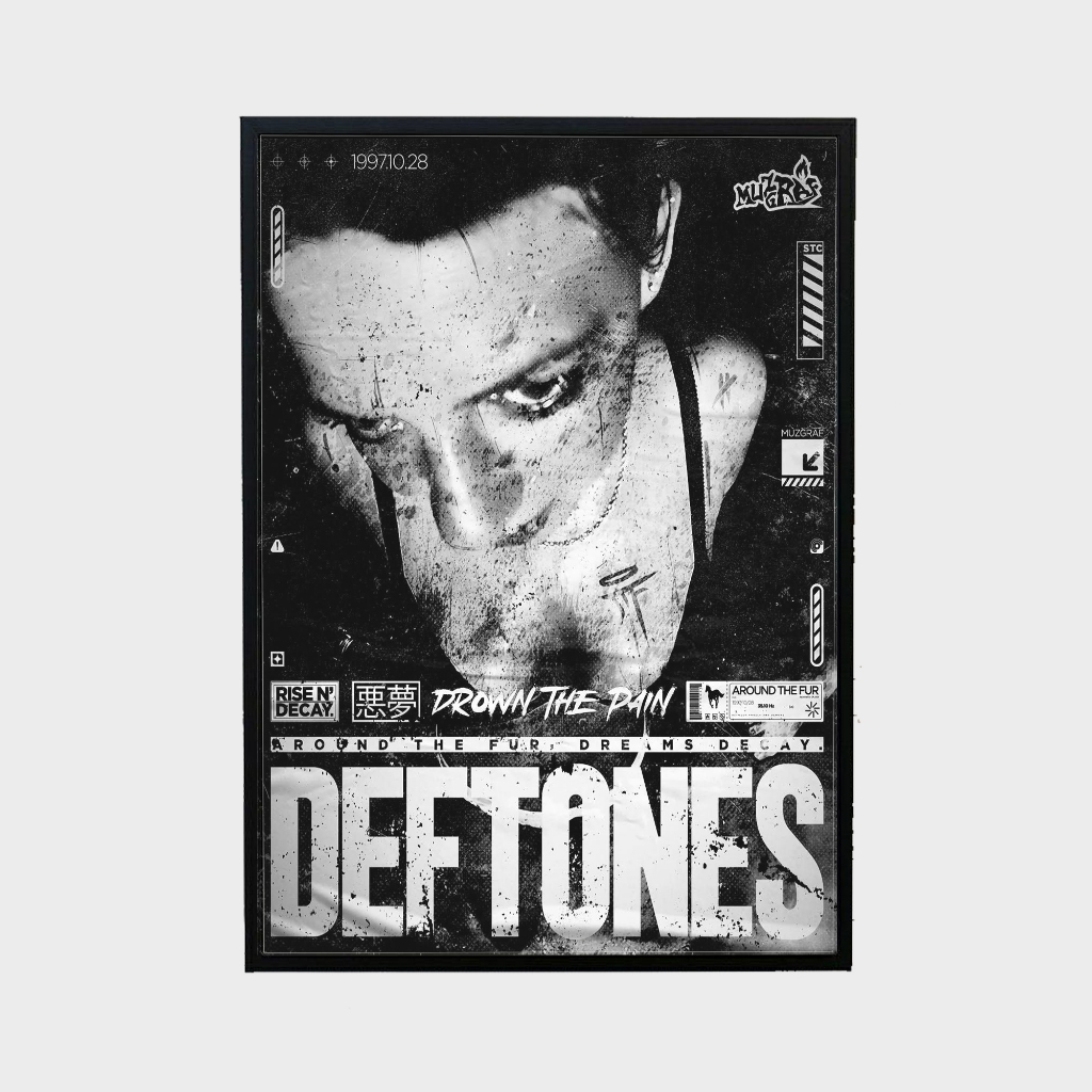 Poster Cover Album Deftones Frameblock