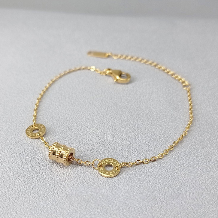 Gelang Titanium Anti Karat Hyl Jewelry 335B - Elegan, Tahan Lama, Anti Karat