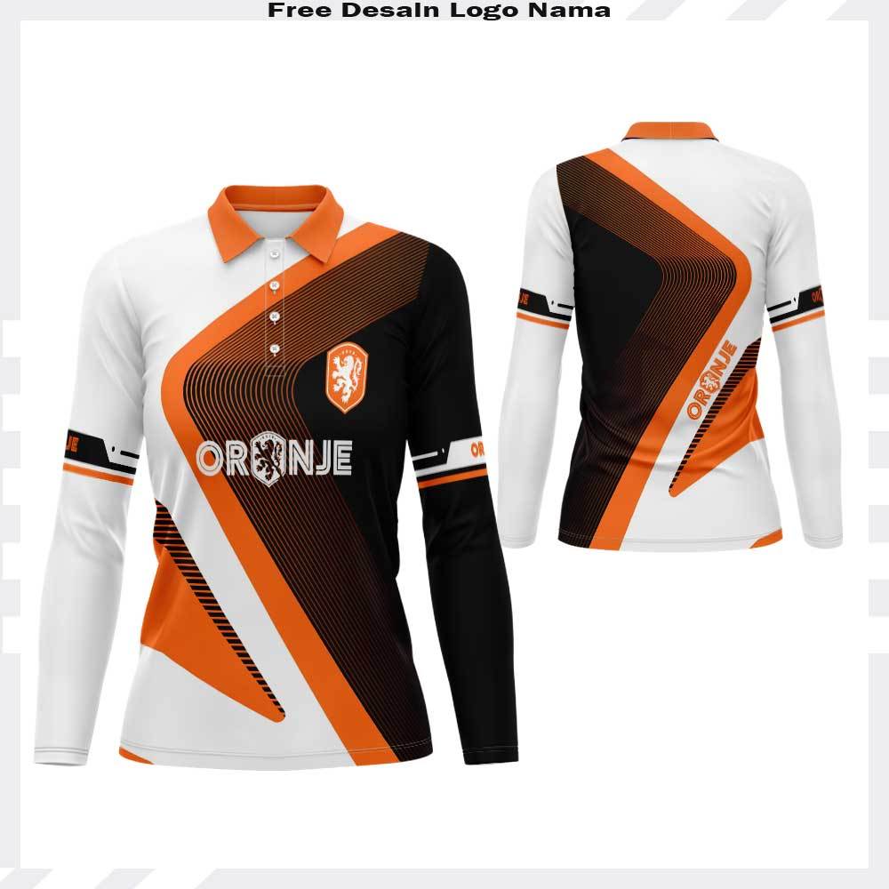 Kaos Polo Jersey Contingent Belanda Unisex || Baju Jersey Fantasy Belanda Home Fullprinting Premium