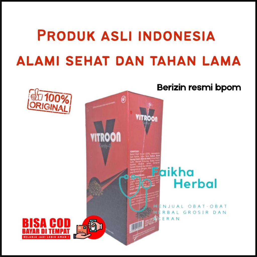 Kopi Kesehatan Vitroon Pria Dewasa Isi 5 Sachet Harga per boxs