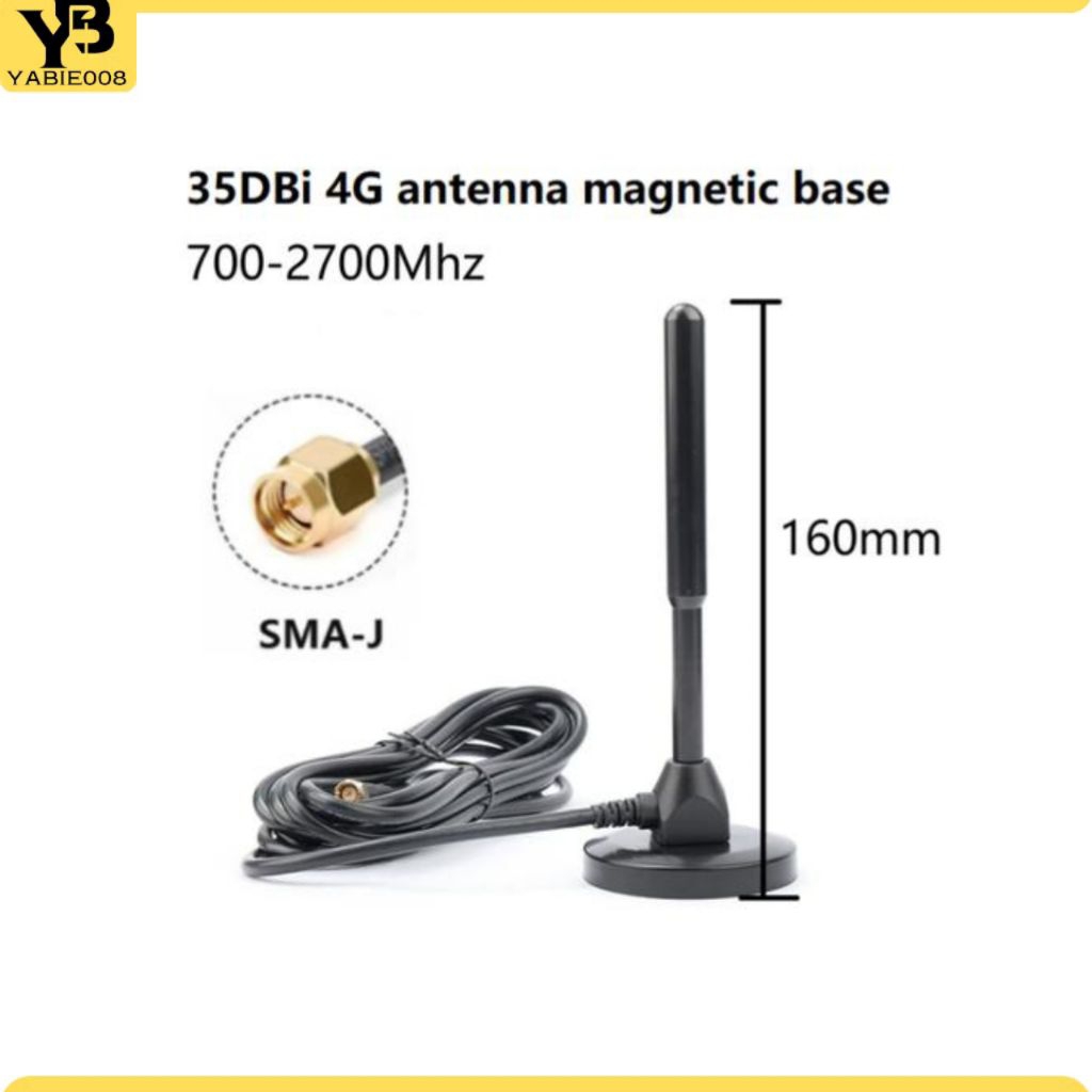 Antena magnet GSM 4G Lte 35dbi cable SMA Male