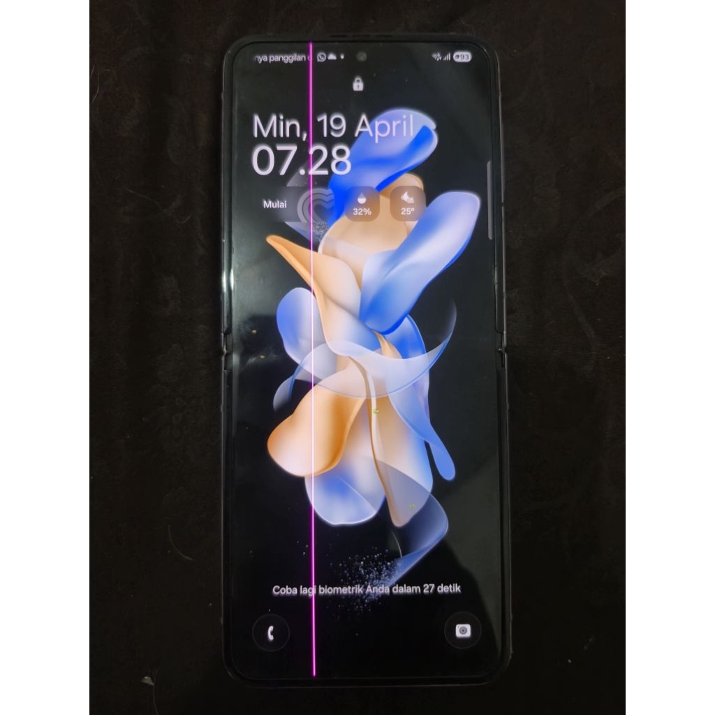 lcd frame samsung z flip 4 minus garis 1 jarong