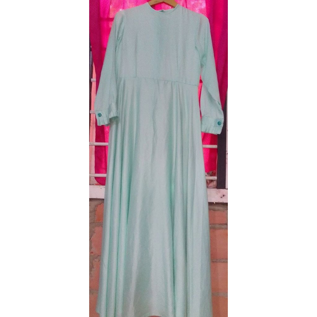 baju gamis ibu pengajian