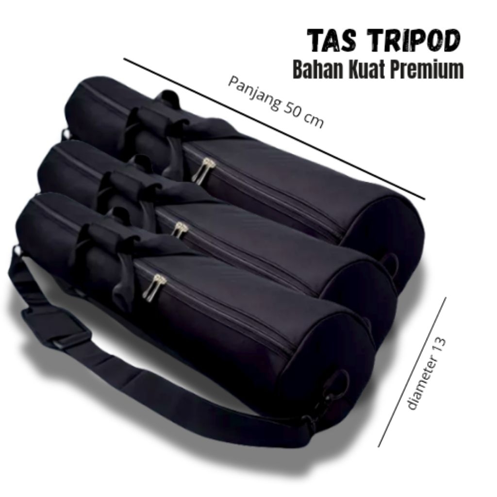 Tas Tripod Perlengkapan Camera 50-13 cm diameter 18 cm | Tas Tripod Lighting Camera | Tas Perlengkap