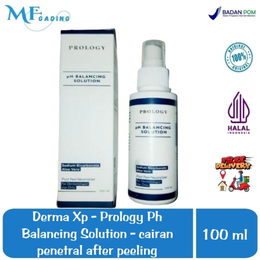 Derma Xp - Prology Ph Balancing Solution - cairan penetral setelah peeling - post peeling - dermaxp 