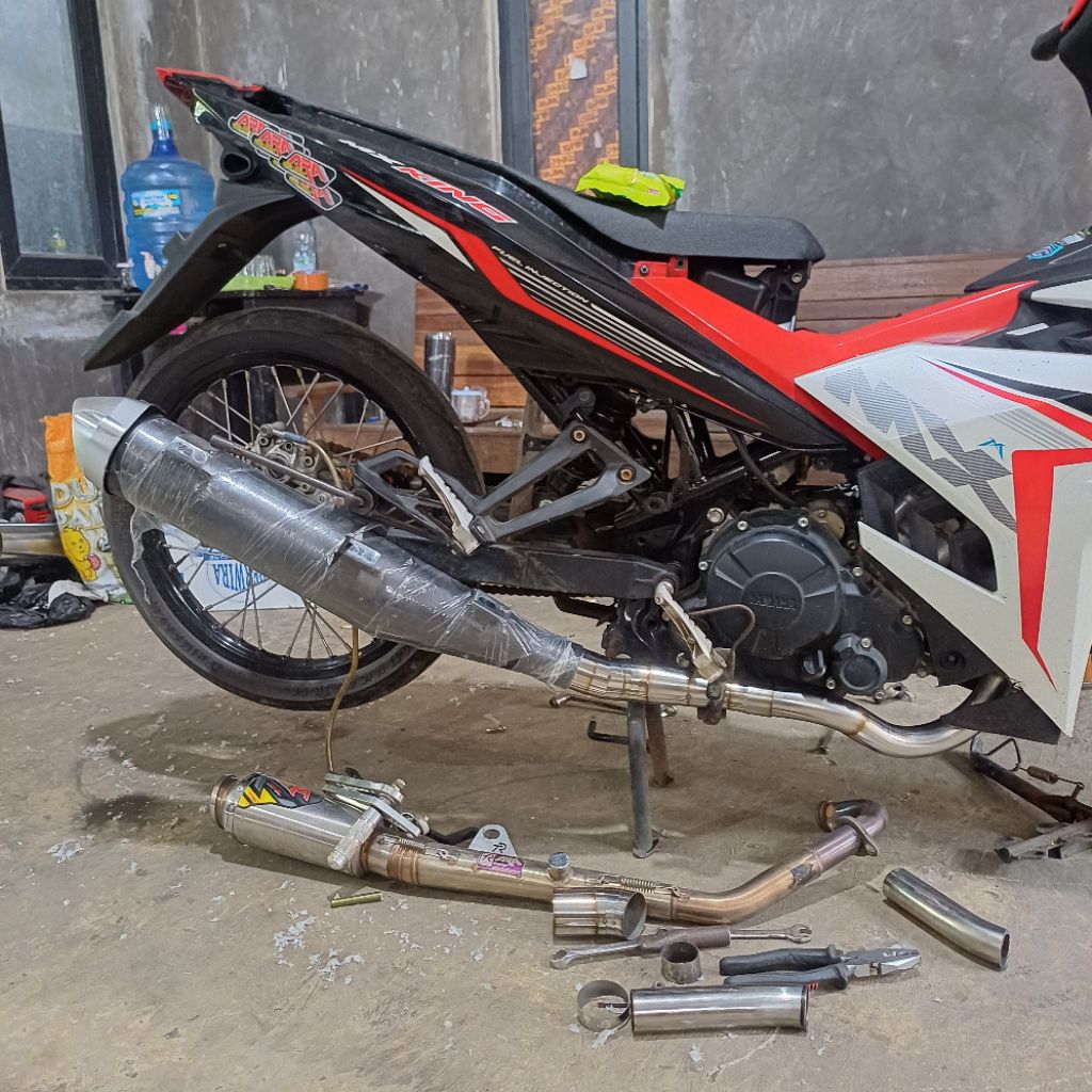 knalpot mx king standar racing step standar