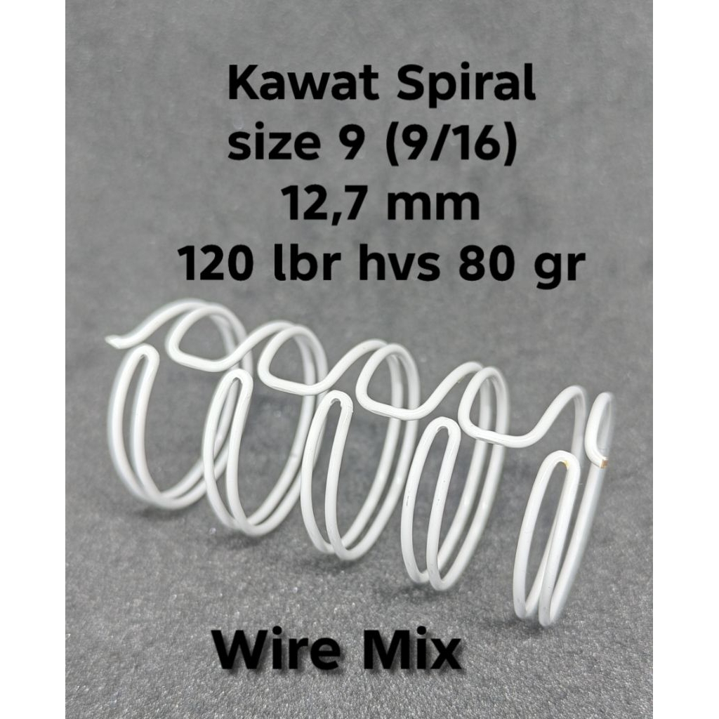 Kawat Spiral JBI A4 No. 9 (9/16) isi 100 btg