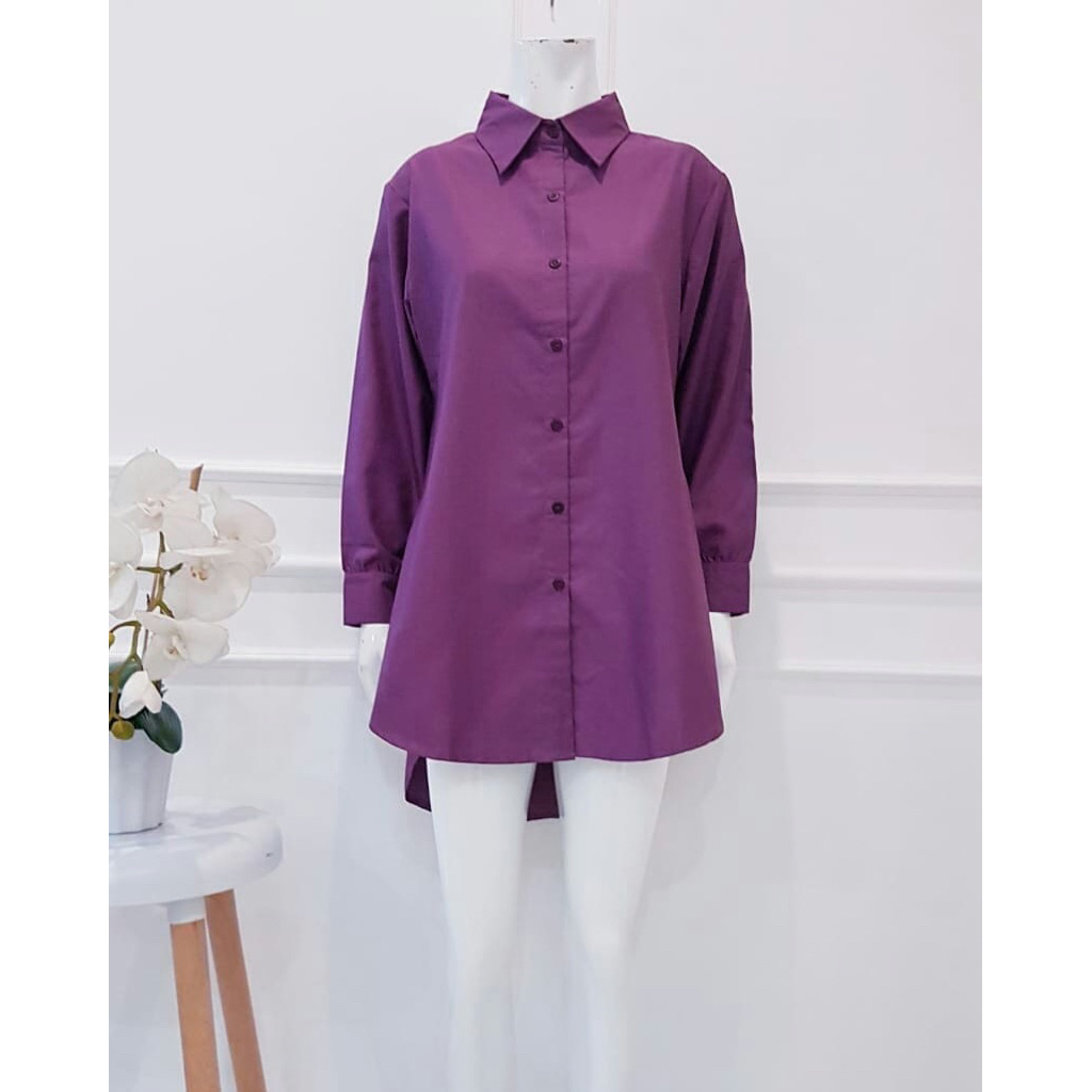 Tunik Kemeja Wanita Bahan Toyobo Baju Atasan Wanita Terbaru Bahan Toyobo Baju Atasan Wanita
