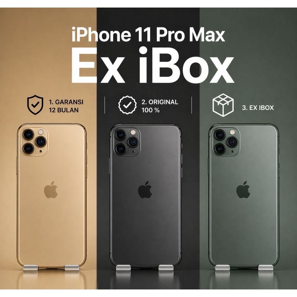 Ex iBox iPhone 11 Pro Max | Garansi 12 Bulan | Like New | Original 100%