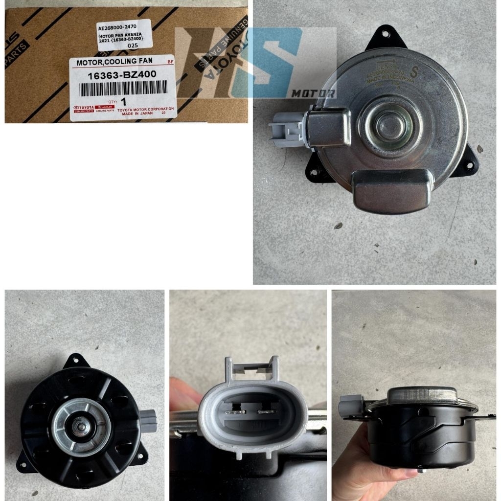 MOTOR FAN RADIATOR DINAMO KIPAS MOBIL TOYOTA NEW AVANZA FWD NEW VELOZ FWD NEW XENIA FWD RAIZE ROCKY 