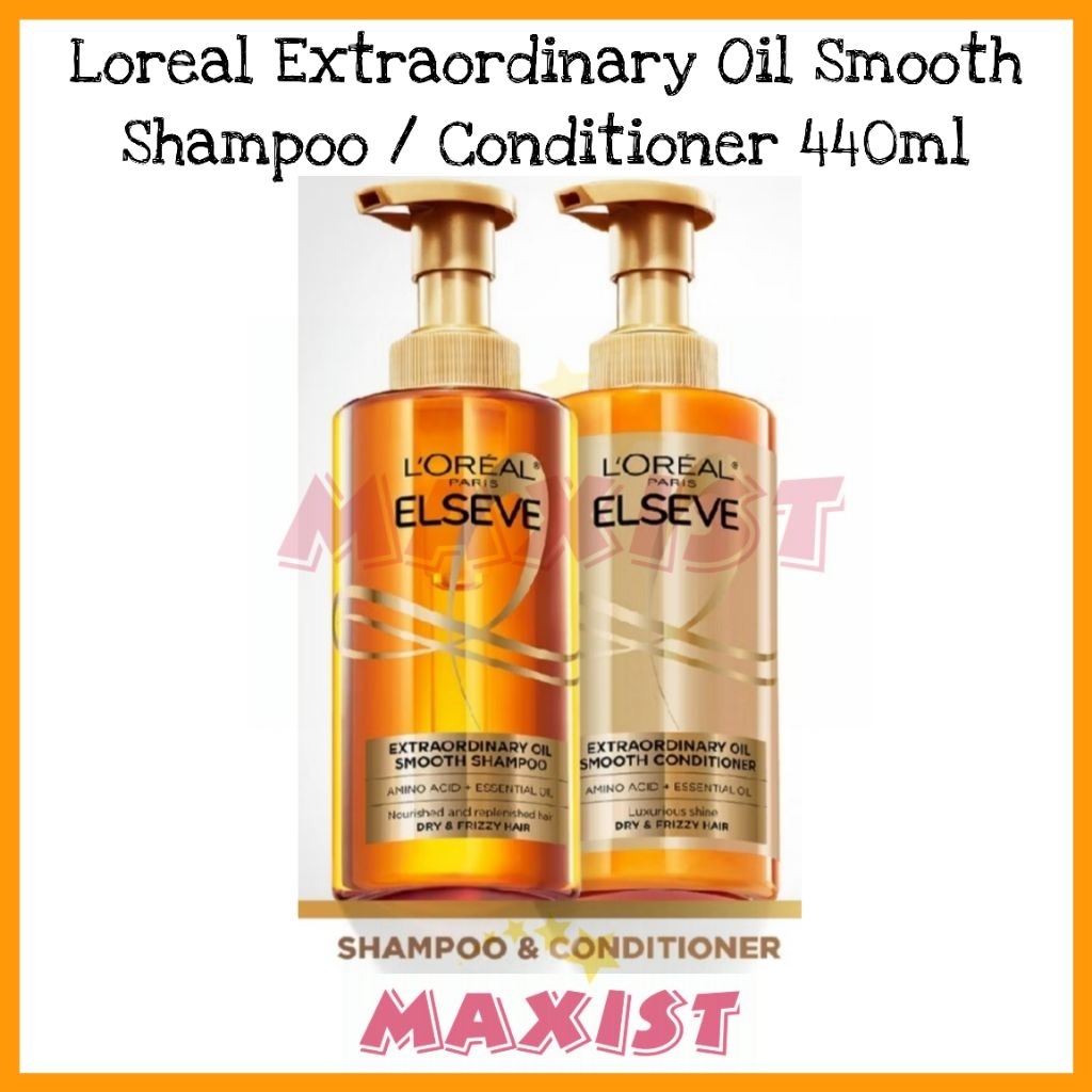 Loreal Paris Extraordinary Oil Shampoo 440ml / Loreal Paris Conditioner 440ml Shampo Loreal Elseve 4