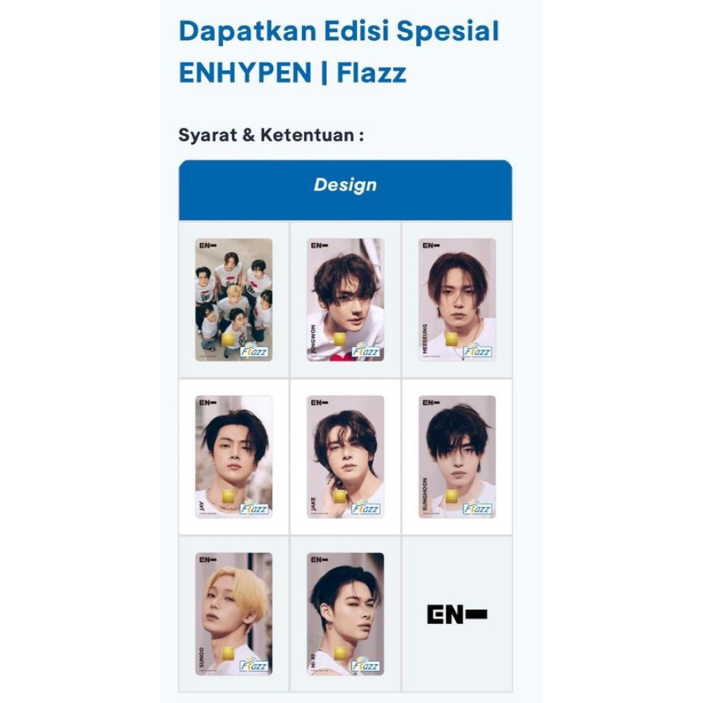 FLAZZ ENHYPEN BCA JASTIP [LIMITED PO]