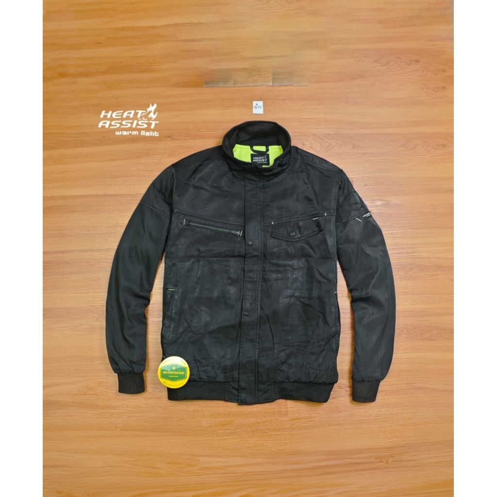 heat assist casual bikers daily jacket