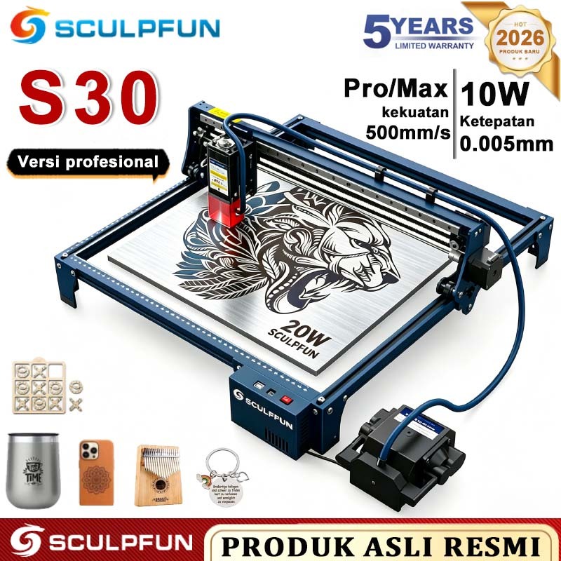 S30 Pro Mesin Laser Cutting 10W Mesin Ukiran Laser Kulit Ukiran Kayu Akrilik Diy Laser Engraving
